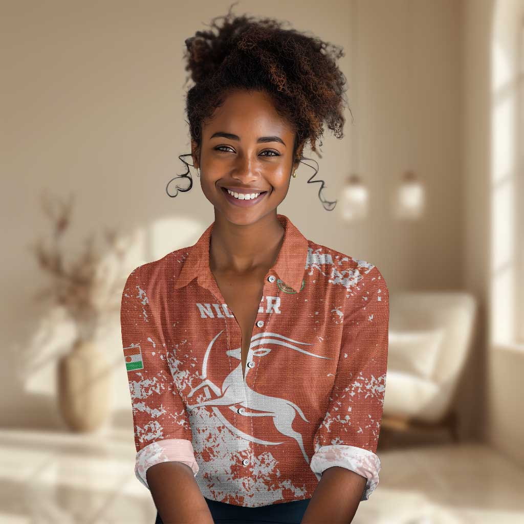 Custom Afro Niger Football Women Casual Shirt We Are Champions LT15