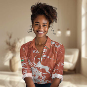 Custom Afro Niger Football Women Casual Shirt We Are Champions LT15