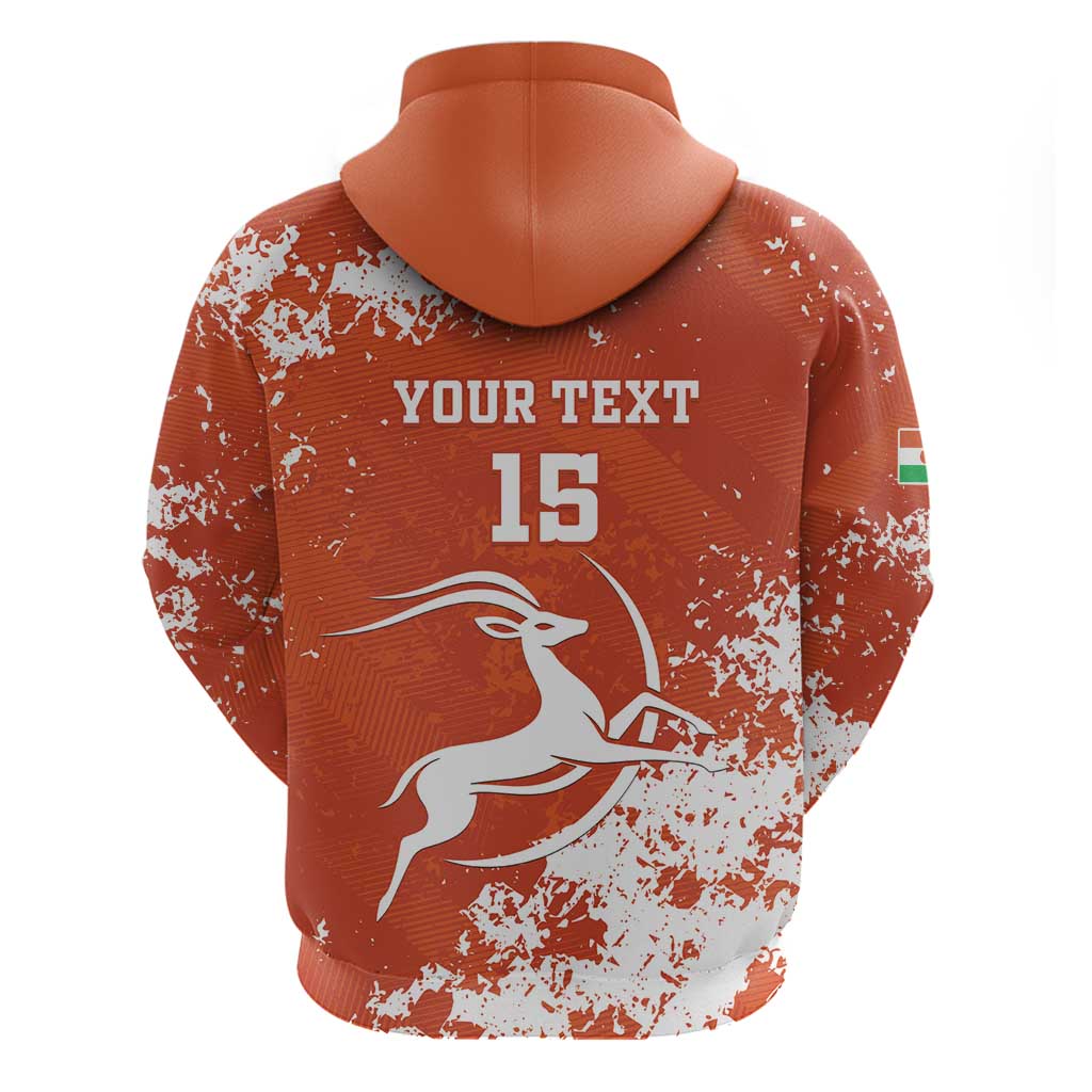 Custom Afro Niger Football Zip Hoodie We Are Champions