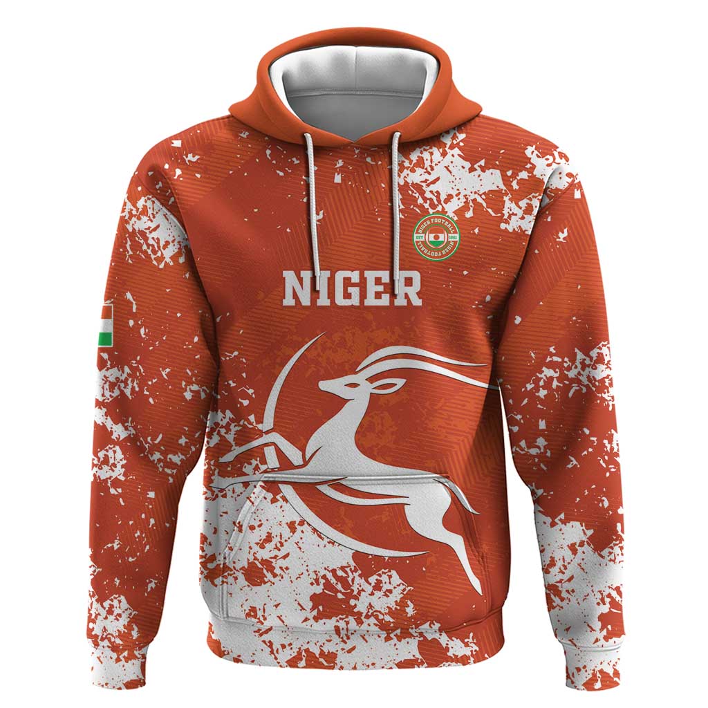 Custom Afro Niger Football Zip Hoodie We Are Champions