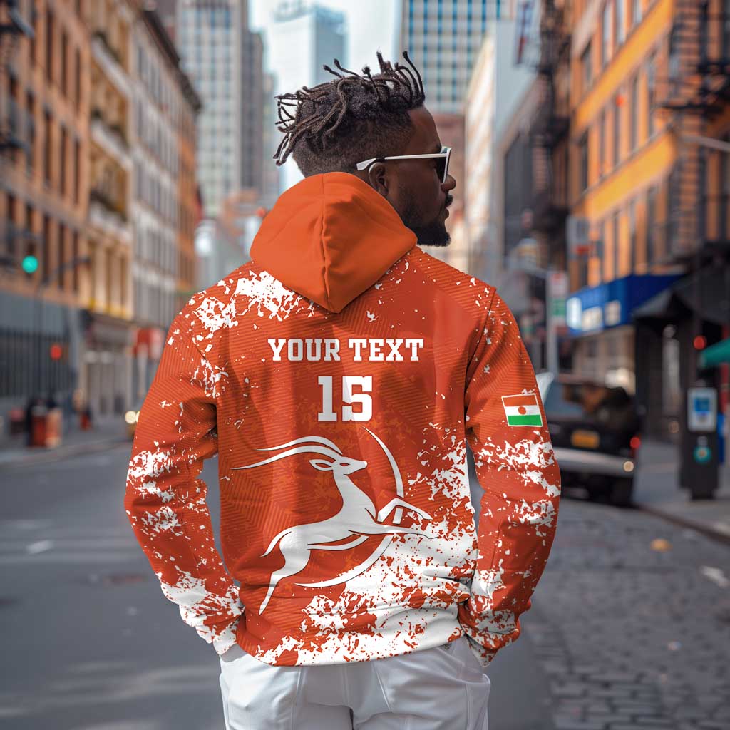 Custom Afro Niger Football Zip Hoodie We Are Champions
