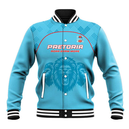 Custom Afro South Africa Cricket Baseball Jacket Roar Saam More - This Is Pretoria