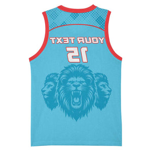 Custom Afro South Africa Cricket Basketball Jersey Roar Saam More - This Is Pretoria - African Pride