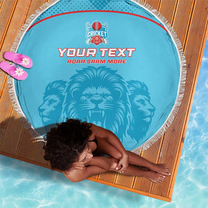 Custom Afro South Africa Cricket Beach Blanket Roar Saam More - This Is Pretoria