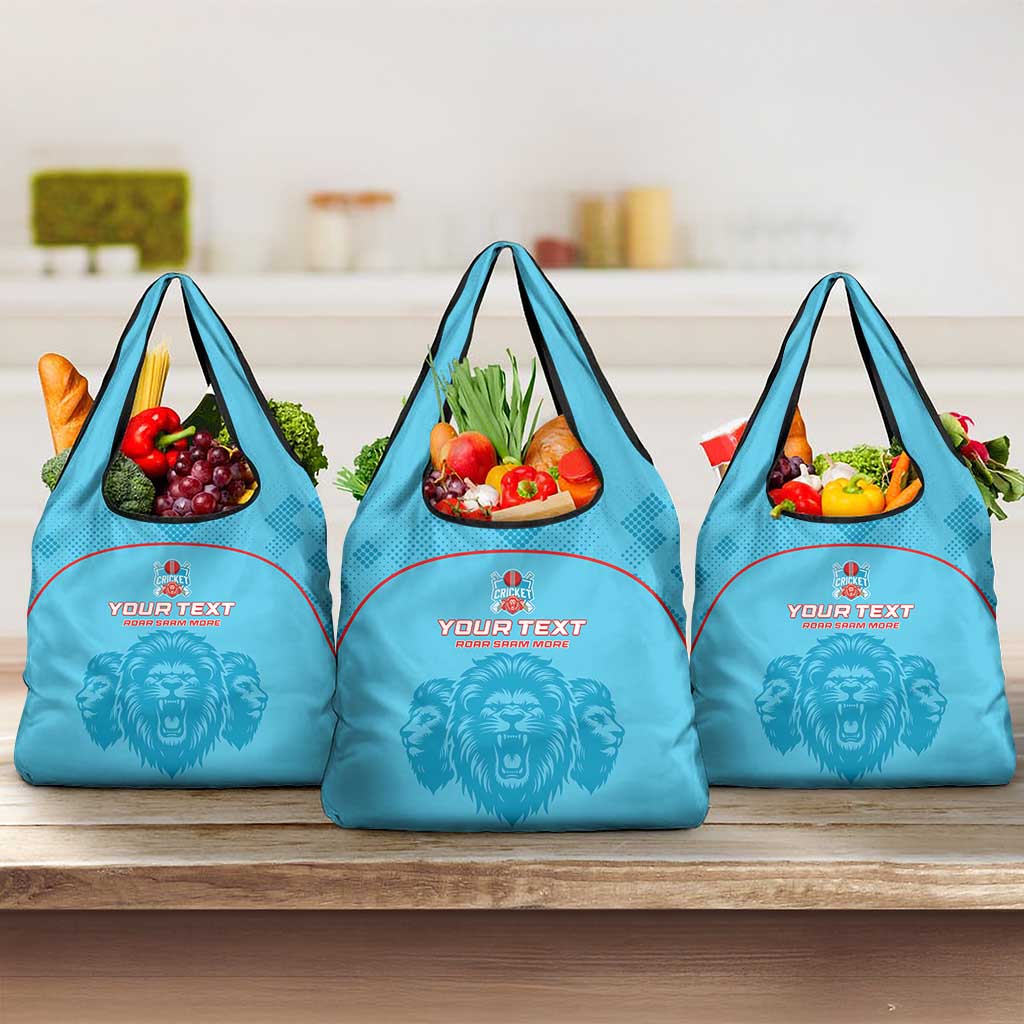 Custom Afro South Africa Cricket Grocery Bag Roar Saam More - This Is Pretoria