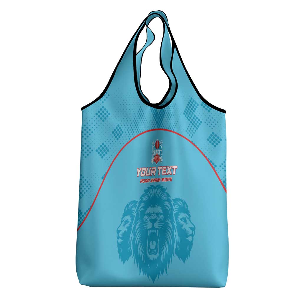Custom Afro South Africa Cricket Grocery Bag Roar Saam More - This Is Pretoria