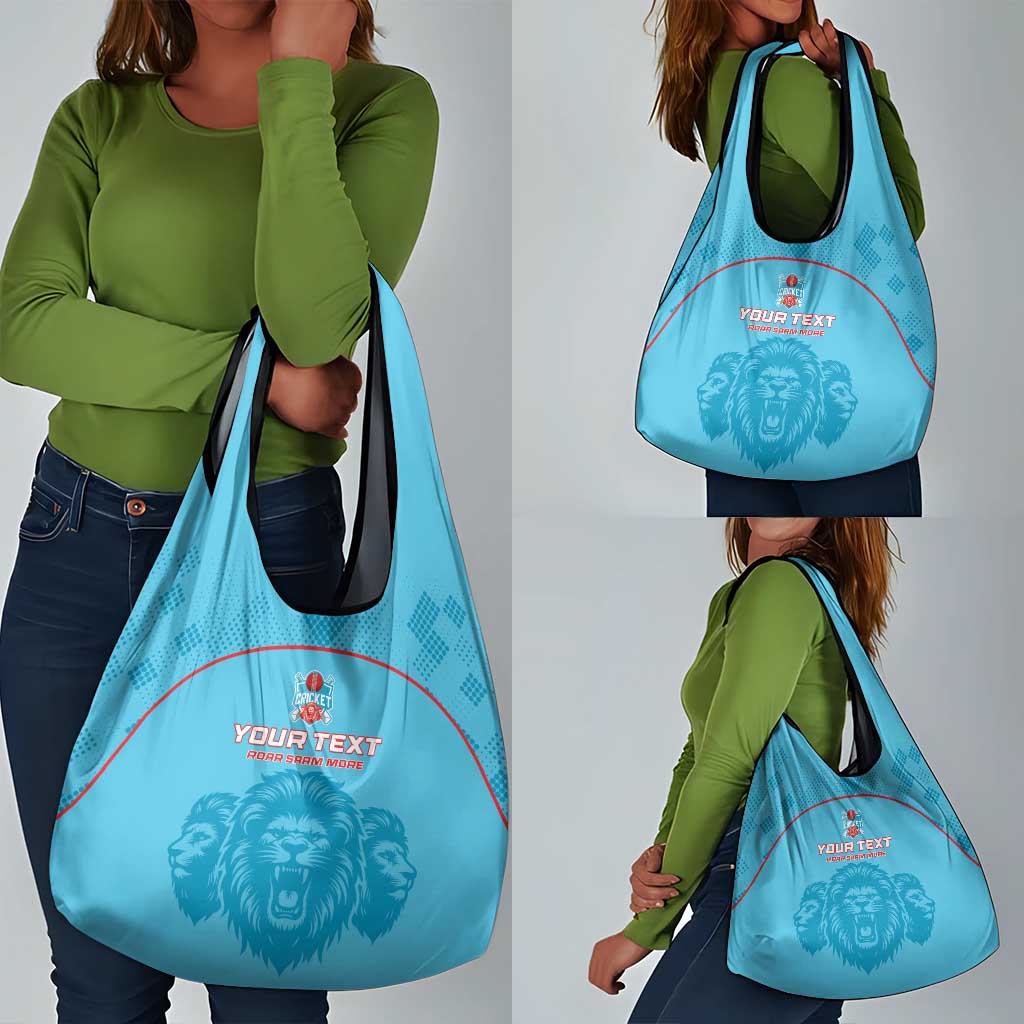 Custom Afro South Africa Cricket Grocery Bag Roar Saam More - This Is Pretoria