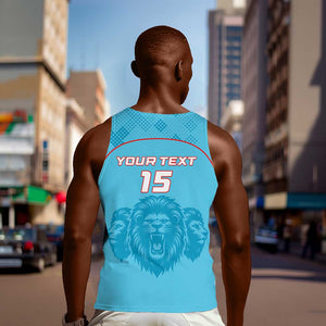 Custom Afro South Africa Cricket Men Tank Top Roar Saam More - This Is Pretoria
