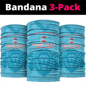 Custom Afro South Africa Cricket Neck Gaiter Roar Saam More - This Is Pretoria LT15