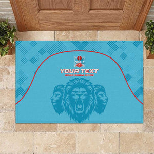 Custom Afro South Africa Cricket Rubber Doormat Roar Saam More - This Is Pretoria