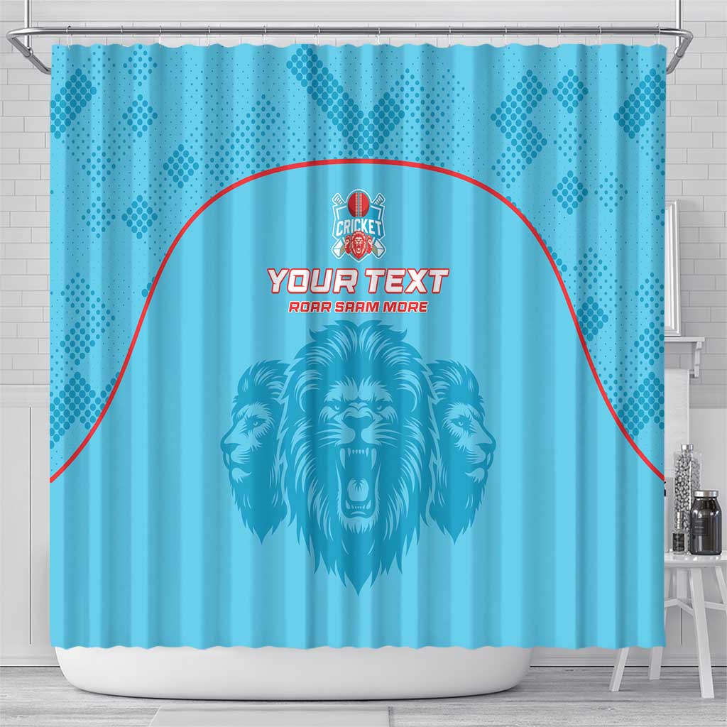 Custom Afro South Africa Cricket Shower Curtain Roar Saam More - This Is Pretoria