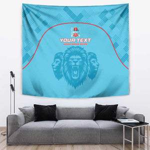 Custom Afro South Africa Cricket Tapestry Roar Saam More - This Is Pretoria