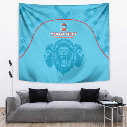 Custom Afro South Africa Cricket Tapestry Roar Saam More - This Is Pretoria