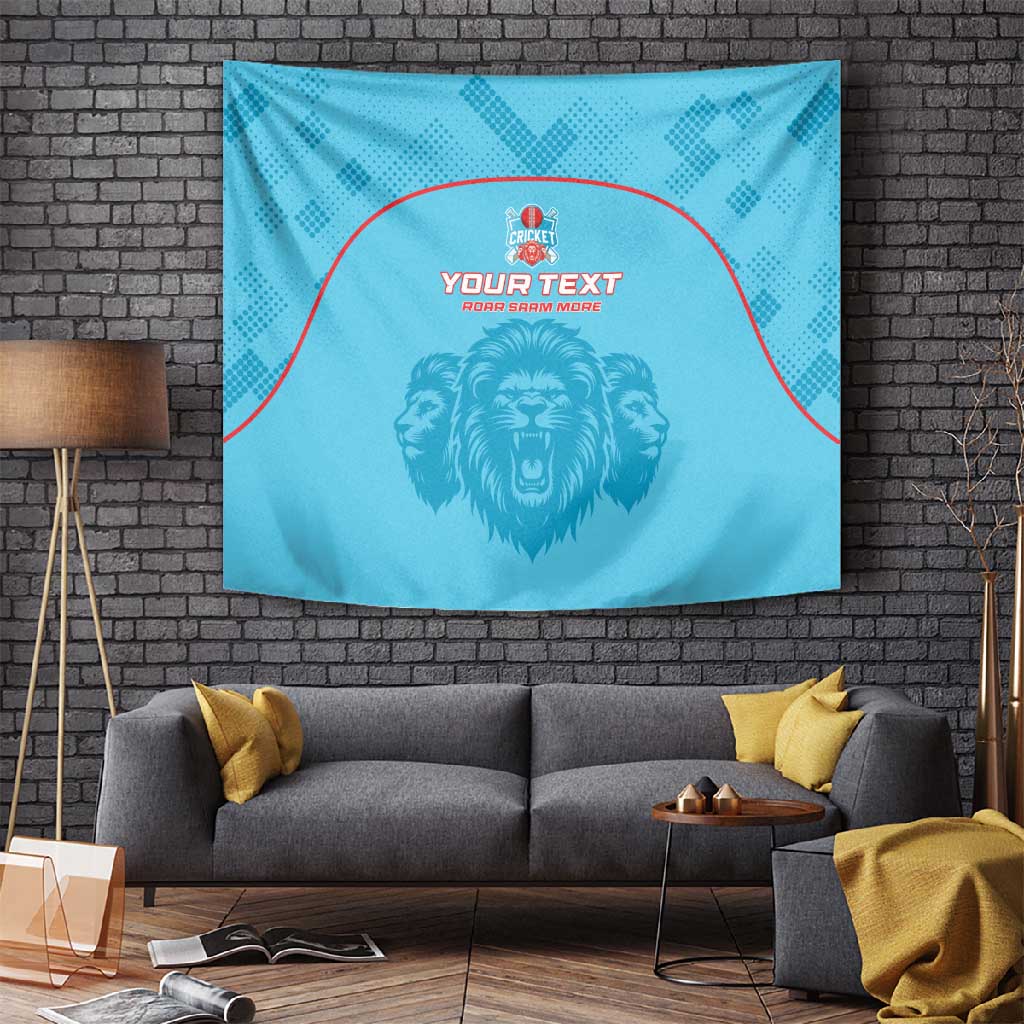 Custom Afro South Africa Cricket Tapestry Roar Saam More - This Is Pretoria