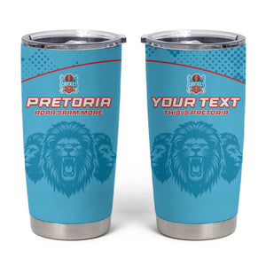 Custom Afro South Africa Cricket Tumbler Cup Roar Saam More - This Is Pretoria