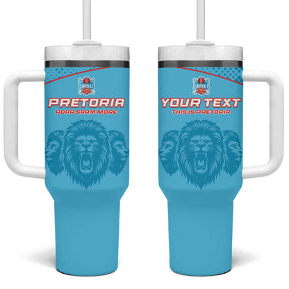 Custom Afro South Africa Cricket Tumbler With Handle Roar Saam More - This Is Pretoria