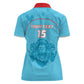 Custom Afro South Africa Cricket Women Polo Shirt Roar Saam More - This Is Pretoria
