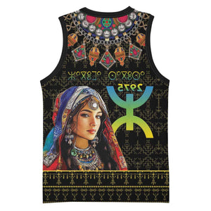 Assegwas Ameggaz Yennayer Basketball Jersey Women Amazigh - Berber Pattern - African Pride
