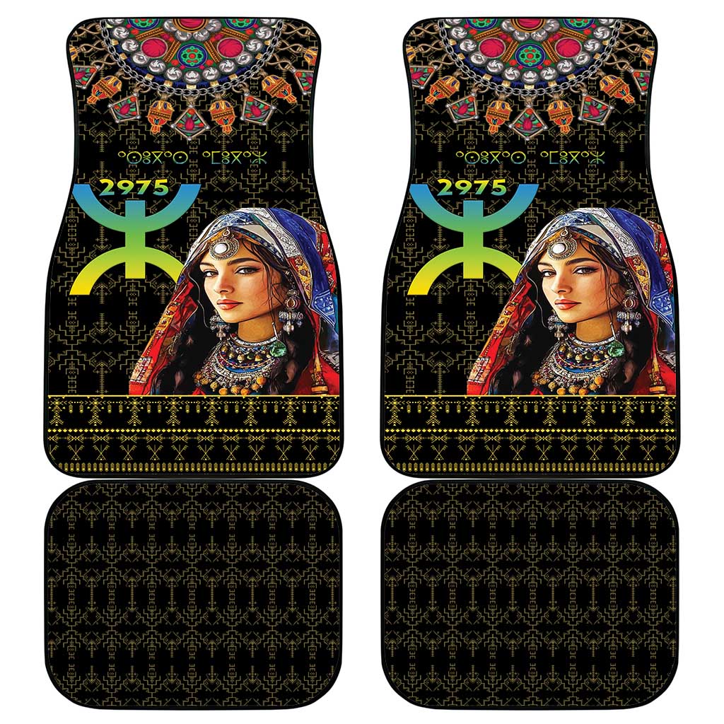 Assegwas Ameggaz Yennayer Car Mats Women Amazigh - Berber Pattern