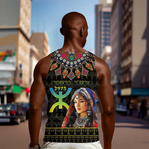 Assegwas Ameggaz Yennayer Men Tank Top Women Amazigh - Berber Pattern