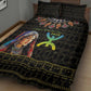 Assegwas Ameggaz Yennayer Quilt Bed Set Women Amazigh - Berber Pattern