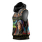 Assegwas Ameggaz Yennayer Sleeveless Hoodie Women Amazigh - Berber Pattern - African Pride