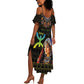 Assegwas Ameggaz Yennayer Summer Maxi Dress Women Amazigh - Berber Pattern