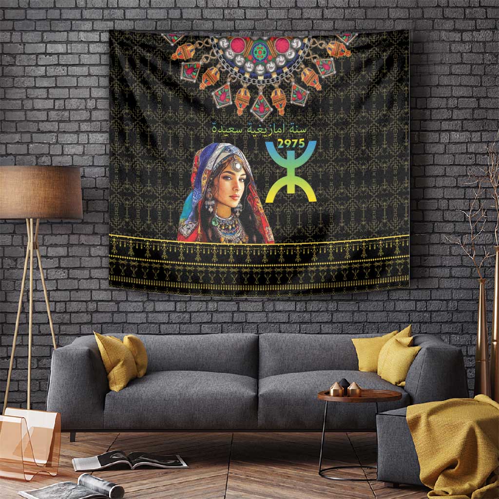 Assegwas Ameggaz Yennayer Tapestry Women Amazigh - Berber Pattern