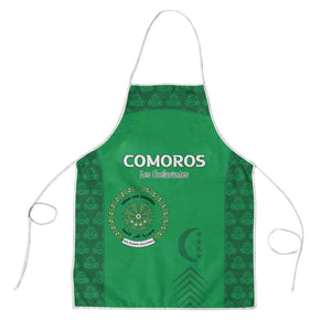 Comoros Football Apron Go Champions Green Les Coelacantes - African Pride