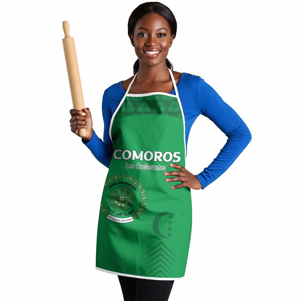 Comoros Football Apron Go Champions Green Les Coelacantes - African Pride