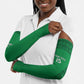Custom Comoros Football Arm Sleeves Go Champions Green Les Coelacantes - African Pride