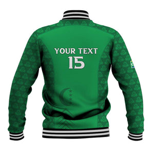 Custom Comoros Football Baseball Jacket Go Champions Green Les Coelacantes - African Pride