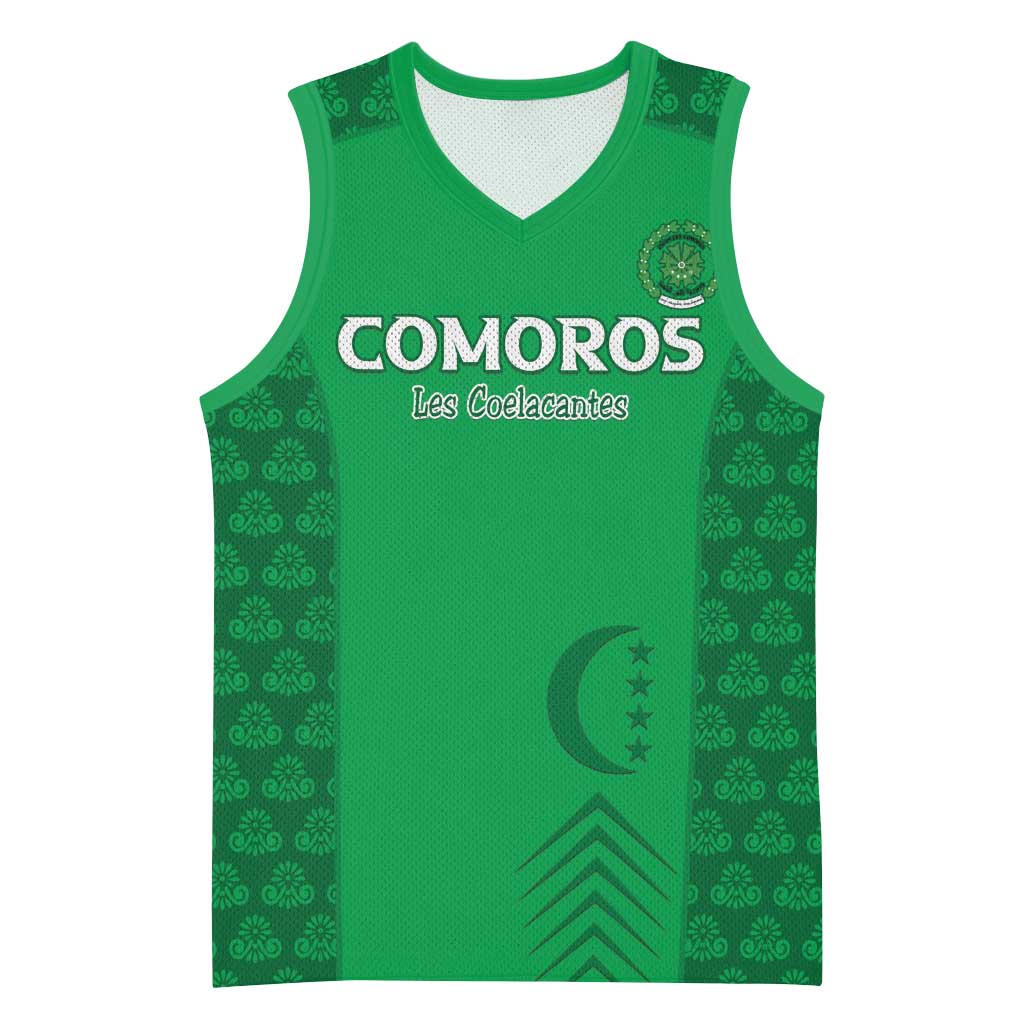 Custom Comoros Football Basketball Jersey Go Champions Green Les Coelacantes - African Pride