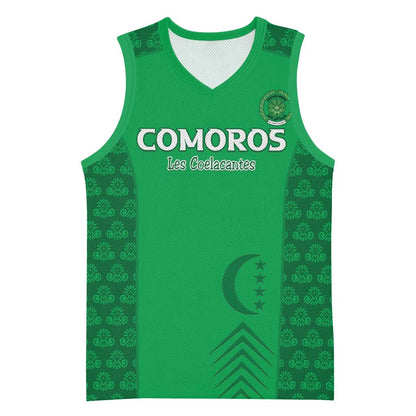 Custom Comoros Football Basketball Jersey Go Champions Green Les Coelacantes - African Pride