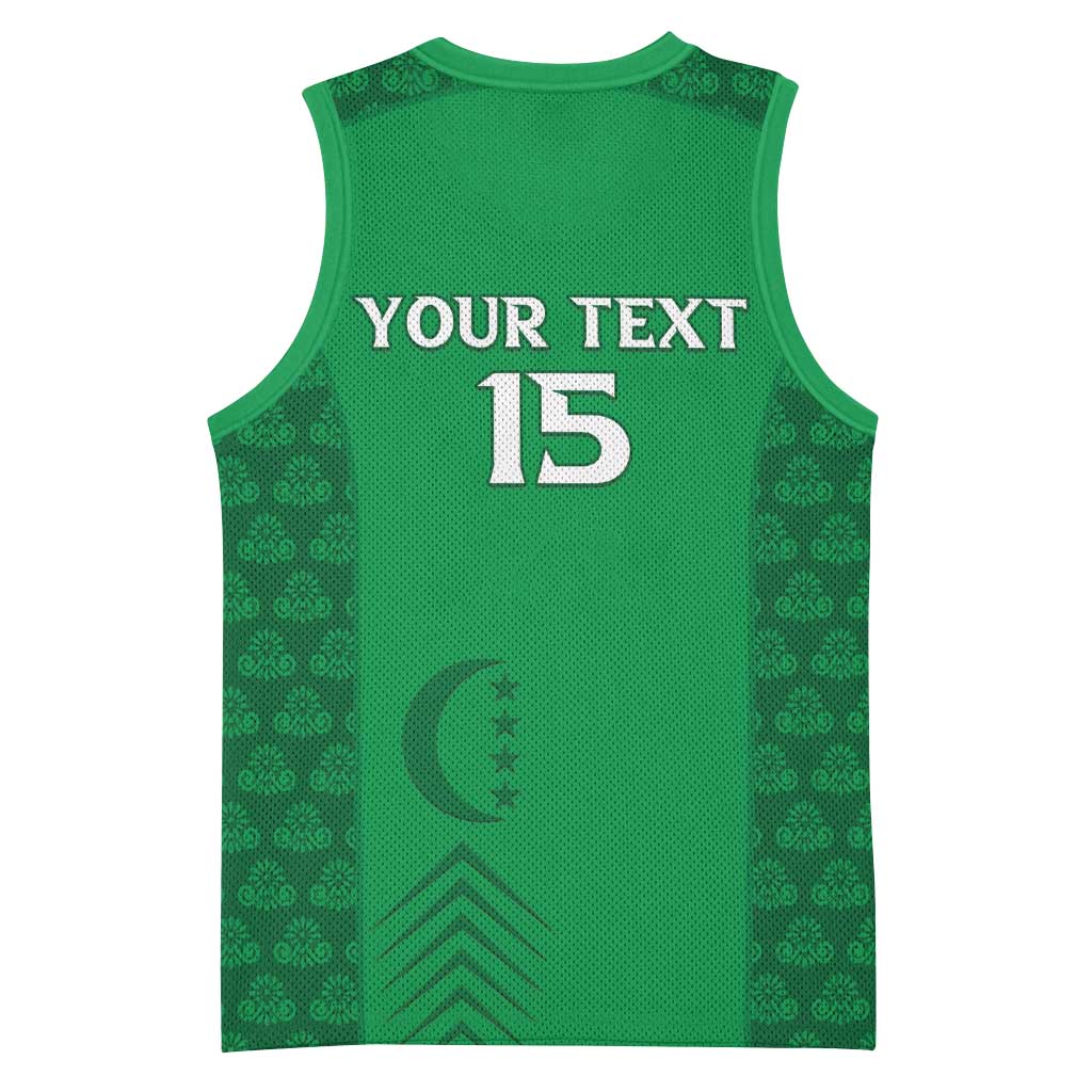 Custom Comoros Football Basketball Jersey Go Champions Green Les Coelacantes - African Pride