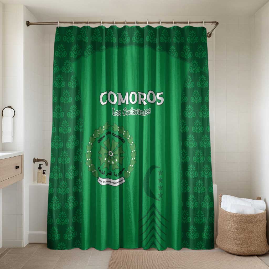 Comoros Football Bathroom Set Go Champions Green Les Coelacantes - African Pride