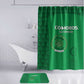 Comoros Football Bathroom Set Go Champions Green Les Coelacantes - African Pride