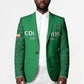 Custom Comoros Football Blazer Go Champions Green Les Coelacantes - African Pride