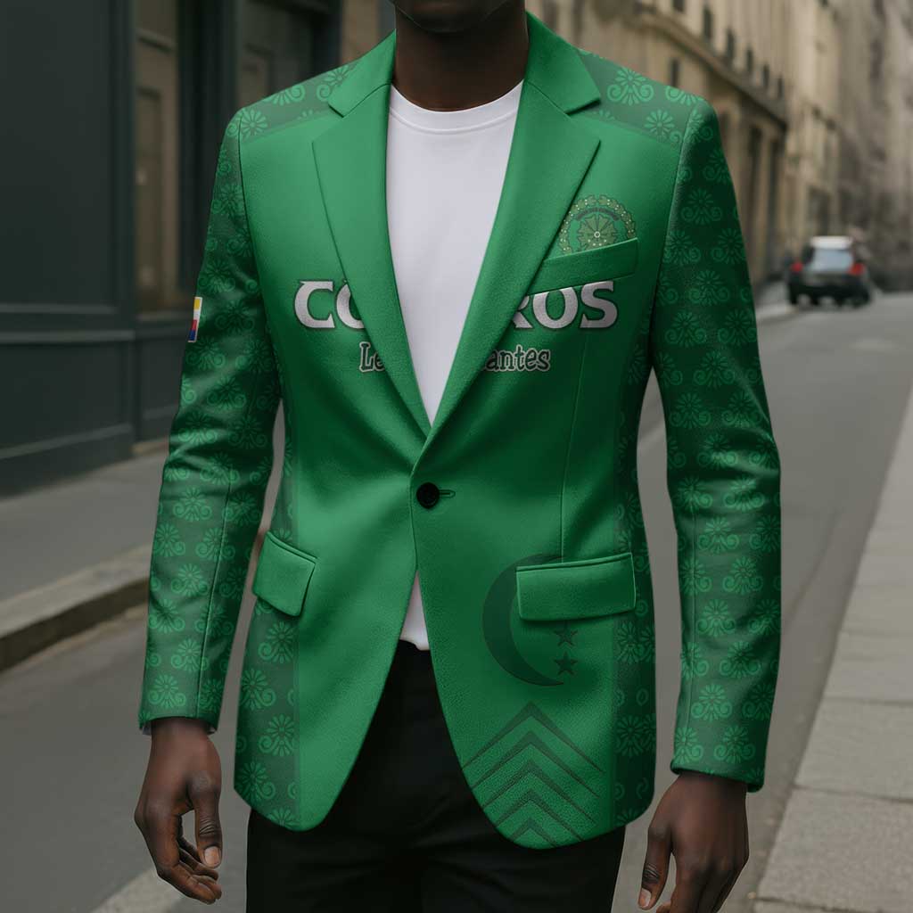 Custom Comoros Football Blazer Go Champions Green Les Coelacantes - African Pride