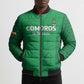 Custom Comoros Football Bomber Puffer Jacket Go Champions Green Les Coelacantes - African Pride