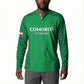 Custom Comoros Football Button Sweatshirt Go Champions Green Les Coelacantes