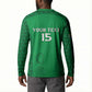 Custom Comoros Football Button Sweatshirt Go Champions Green Les Coelacantes