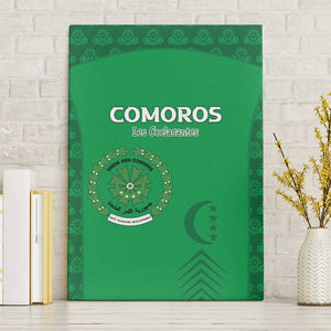 Comoros Football Canvas Wall Art Go Champions Green Les Coelacantes - African Pride