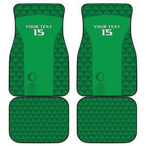 Custom Comoros Football Car Mats Go Champions Green Les Coelacantes - African Pride
