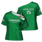 Custom Comoros Football Cross Shoulder Shirt Go Champions Green Les Coelacantes - African Pride