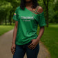 Custom Comoros Football Cross Shoulder Shirt Go Champions Green Les Coelacantes - African Pride