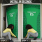 Custom Comoros Football Door Cover Go Champions Green Les Coelacantes - African Pride