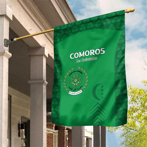 Comoros Football Garden Flag Go Champions Green Les Coelacantes - African Pride