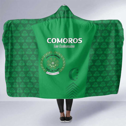 Comoros Football Hooded Blanket Go Champions Green Les Coelacantes - African Pride