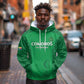 Custom Comoros Football Hoodie Go Champions Green Les Coelacantes - African Pride